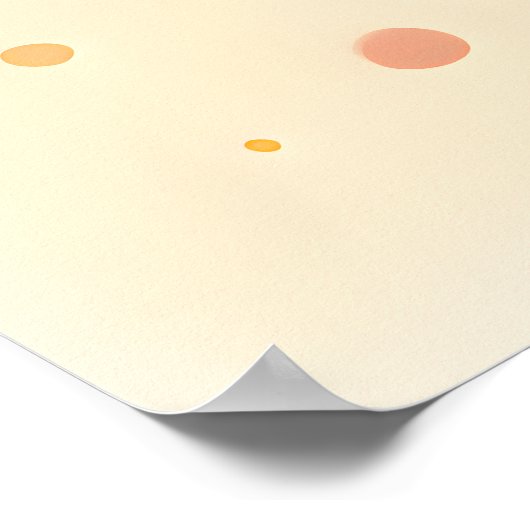 平和な太陽子供部屋ウォールアートポスター ポスター (角)