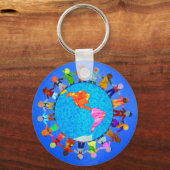 平和な子ども キーホルダー (正面)