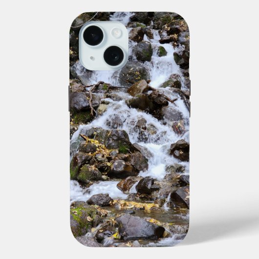 平和な小川の滝自然の風景 Case-Mate iPhoneケース (裏面)