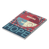 平和な希望:落ち着いたデザインハクナマタタ ノートパッド (回転)