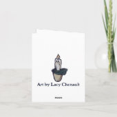 平和な平和の芸術を願う ノートカード (裏面)