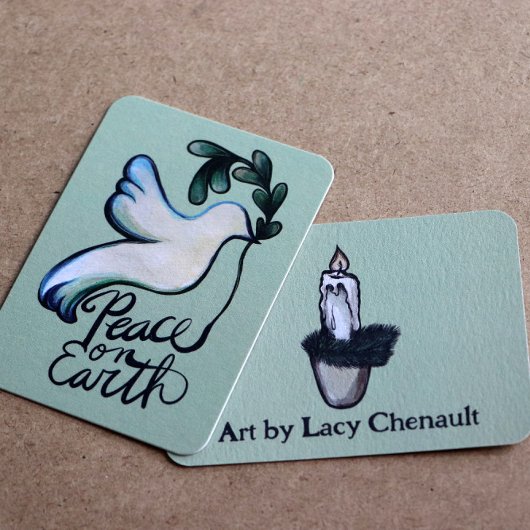 平和な平和の芸術を願う ノートカード