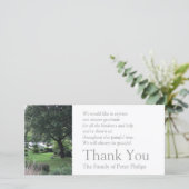 平和な庭6の悔やみや弔慰は2感謝していしています サンキューカード (スタンド正面)