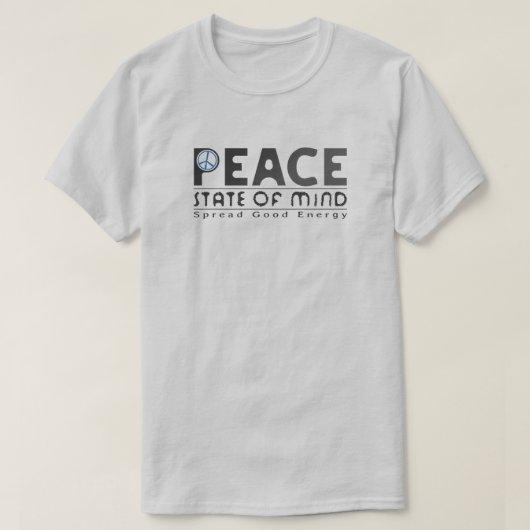 平和な心の状態Tシャツ Tシャツ (デザイン正面)