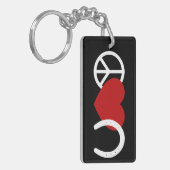 平和な愛の声 キーホルダー (正面左)