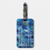 平和な旅行の荷物のラベル ラゲッジタグ (裏面縦)