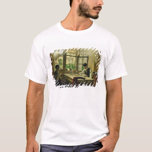 平和な日曜日1876年 Tシャツ (正面)