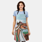 平和な日 エプロン (着用した状態)