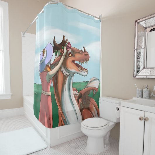 平和な日 シャワーカーテン (インサイチュ)