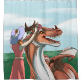 平和な日 シャワーカーテン (正面)