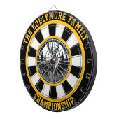 平和な森の中の鹿ブルズアイ ダーツボード (正面右)