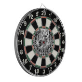 平和な森の鹿の標的デザイン ダーツボード (正面左)