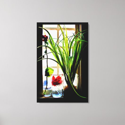 平和な植物 キャンバスプリント (正面)