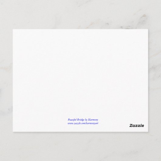 平和な橋 ポストカード (裏面)