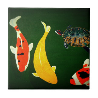 平和な池 タイル