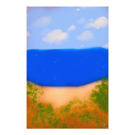 平和な浜辺 フォトプリント