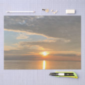 平和な海スカイサンライズ写真 薄葉紙 (クラフト)