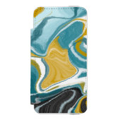 平和な渦巻き INCIPIO iPhoneウォレットケース (フォリオ 正面)