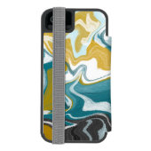 平和な渦巻き INCIPIO iPhoneウォレットケース (フォリオ裏面)