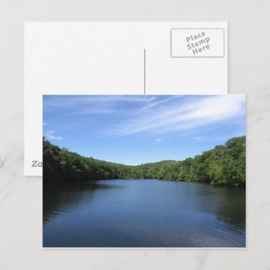 平和な湖 ポストカード (正面/裏面)