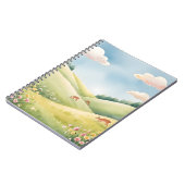 平和な牧草地ランドスケープノートブック ノートブック (左側)