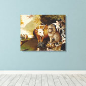 平和な王国の動物ヒッククラシックス キャンバスプリント (インサイチュ (ウッドフロア))