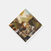 平和な王国の動物ヒッククラシックス スタンダードカクテルナプキン (角)