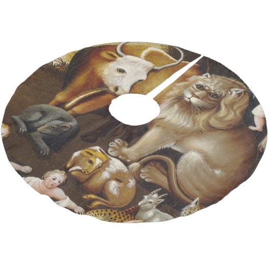 平和な王国の動物ヒッククラシックス ブラッシュドポリエステルツリースカート (アングル)