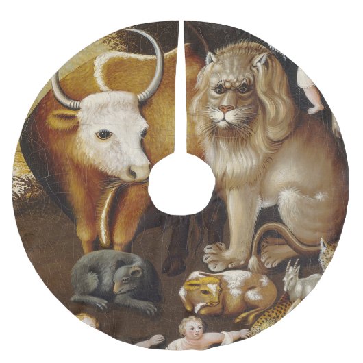 平和な王国の動物ヒッククラシックス ブラッシュドポリエステルツリースカート (正面)