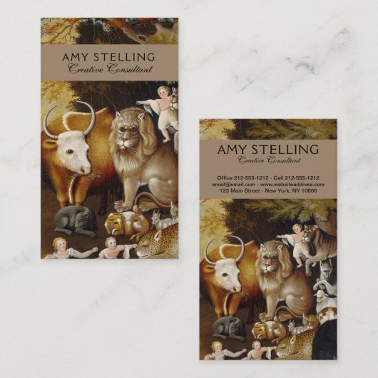 平和な王国の動物ヒッククラシックス 名刺 (正面/裏面)