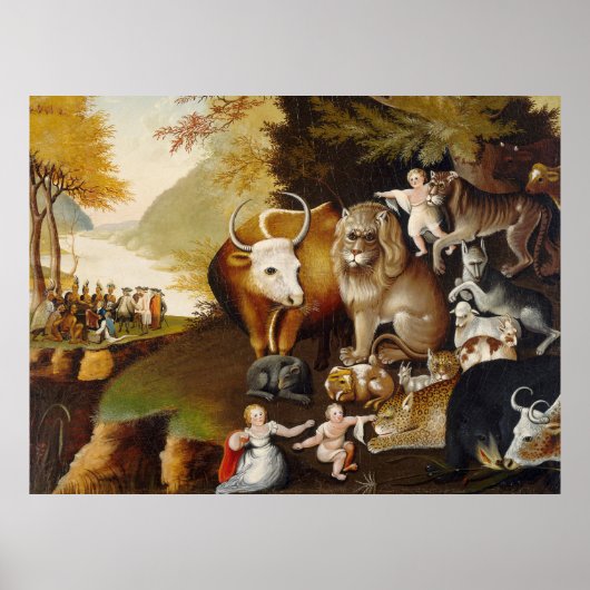 平和な王国絵画動物 ポスター (正面)