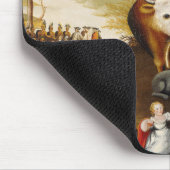 平和な王国絵画動物 マウスパッド (コーナー)