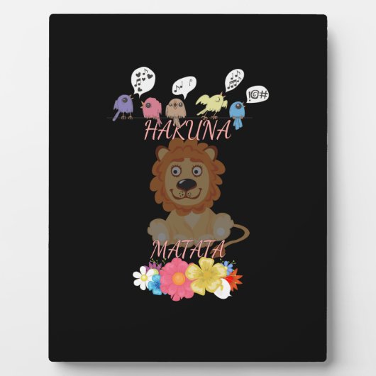 平和な王国：ライオンの平和な時 フォトプラーク (正面)