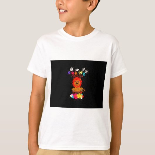平和な王国:ライオンの平和な時 Tシャツ (正面)