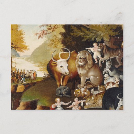 平和な王国 動物 ヒックス クラシック ポストカード (正面)