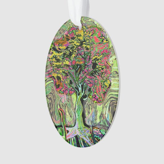 平和な生きている生命の樹 オーナメント (正面)