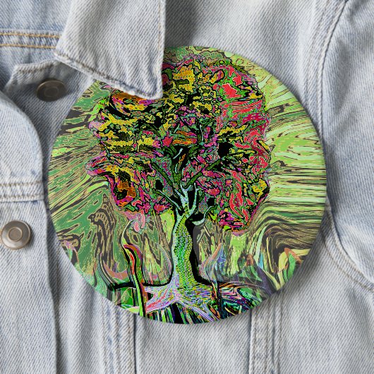 平和な生きている生命の樹 缶バッジ (インサイチュ)