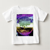 平和な生活生命の樹 ベビーTシャツ (正面)
