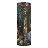 平和な眠り、狼の守護者、森のノック。 タンブラー (裏面)