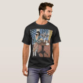 平和な瞑想の蓮の曼荼羅 Tシャツ (正面フル)