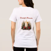 平和な瞬間と静かな心Tシャツ トライブレンドTシャツ (裏面)
