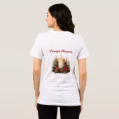 平和な瞬間と静かな心Tシャツ トライブレンドTシャツ (裏面全面)