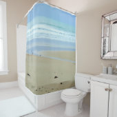 平和な砂浜 シャワーカーテン (インサイチュ)