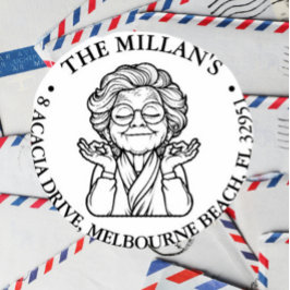 平和な祖母のテーマ セルフインキングスタンプ