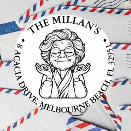 平和な祖母のテーマ セルフインキングスタンプ