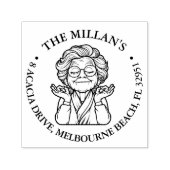 平和な祖母のテーマ セルフインキングスタンプ (デザイン)