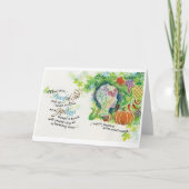 平和な神/庭師、折り畳まれたグリーティングカード、5"x7" カード (正面)