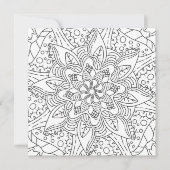 平和な秋:ウッドランドカラーリングカード (正面)