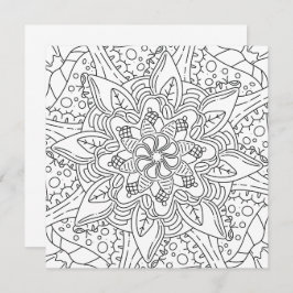 平和な秋：ウッドランドカラーリングカード