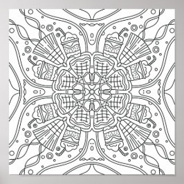 平和な秋：ハロウィン不気味の夜色彩画 ポスター